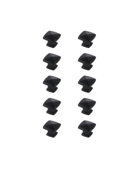 Marcel 12 Matte Black Square Knob Multipack Set Of 10