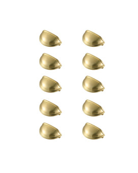 Atticus 3 Center To Center Brushed Gold Cup Bar Pull Multipack Set Of 10