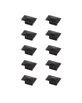 Perry 2 Oilrubbed Bronze Rectangle Knob Multipack Set Of 10