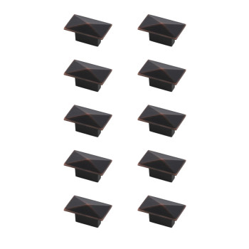 Perry 2 Oilrubbed Bronze Rectangle Knob Multipack Set Of 10