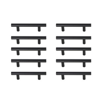 Quinn 3 Center To Center Matte Black Bar Pull Multipack Set Of 10