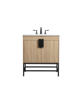 30 Inch Single Bathroom Vanity In Mango Wood