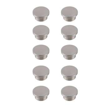 Trovon 16 Diameter Brushed Nickel Oversize Round Knob Multipack Set Of 10