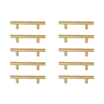 Quinn 3 Center To Center Brass Bar Pull Multipack Set Of 10