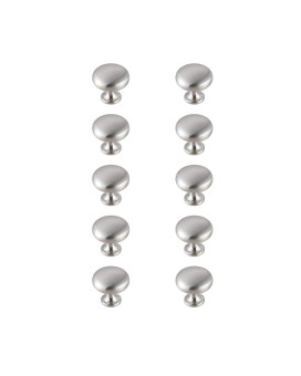 Cadon 12 Diameter Brushed Nickel Mushroom Knob Multipack Set Of 10