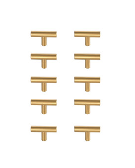 Quinn Brass T Bar Pull Multipack Set Of 10