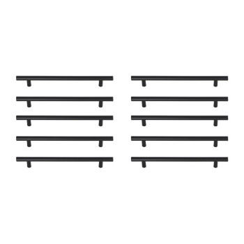 Quinn 7916 Center To Center Matte Black Bar Pull Multipack Set Of 10