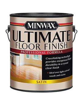 1816578 Floor Fnsh Ultmt Sat Gl Minwax Ultimate Floor Finish Satin Clear Waterbased Ultimate Floor Finish 1 Gal Pack Of 2