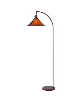 60W Downbridge Adjustable Metal Floor Lamp With Mica Shade