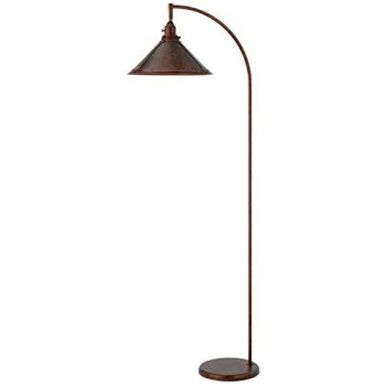 60W Downbridge Adjustable Metal Floor Lamp With Mica Shade