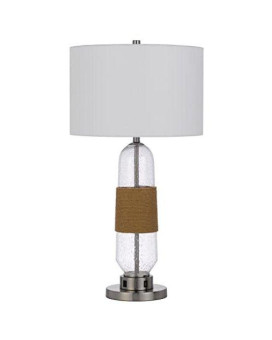 150W 3 Way Everett Bubbled Glass Table Lamp