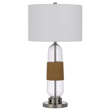 150W 3 Way Everett Bubbled Glass Table Lamp