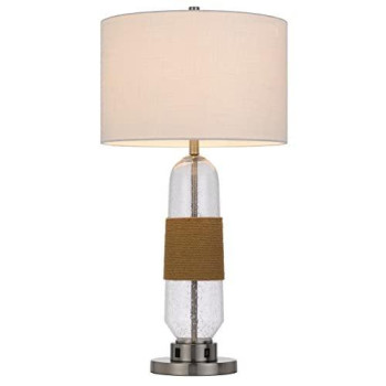 150W 3 Way Everett Bubbled Glass Table Lamp