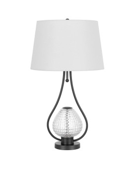 Forssa 100W 3 Way Table Lamp With 2W Led Night Light In Glass And Metal Base