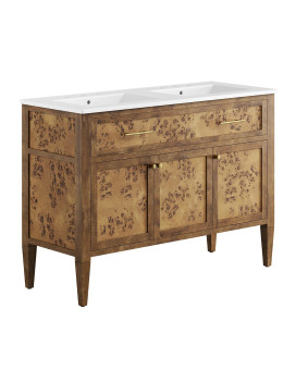 Elysian 48 Wood Double Sink Bathroom Vanity