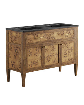 Elysian 48 Wood Double Sink Bathroom Vanity