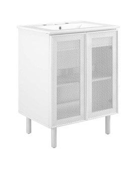 Calla 24 Perforated Metal Bathroom Vanity