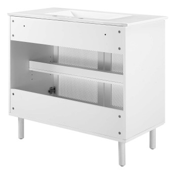 Calla 36 Perforated Metal Bathroom Vanity