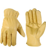 Wells Lamont Leather Work Gloves Grain Large 1133L