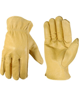 Wells Lamont Leather Work Gloves Grain Medium 1133M