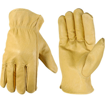 Wells Lamont Leather Work Gloves Grain Medium 1133M