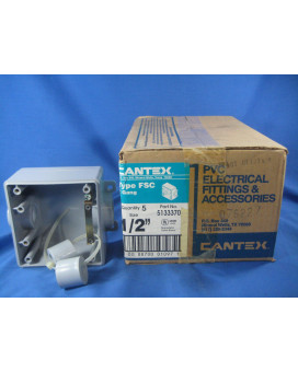 Cantex Box Pvc 2Gang Fsc 12 By Thomas Betts Mfrpartno 5133370U