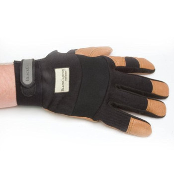 Grain Goat Leather Glove Spandex Back L