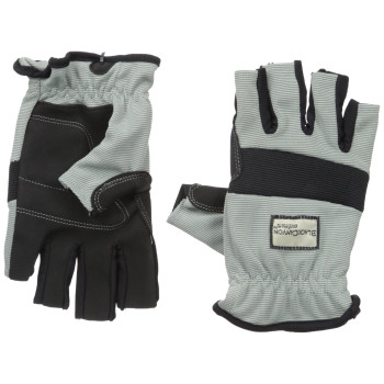 Blackcanyon Outfitters 81070L Gray Large Highdexterity Fingerless Gloves Driving Cycling Crossfit Pair