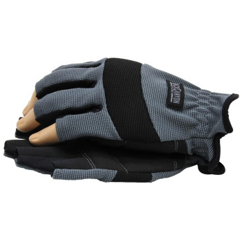 Blackcanyon Outfitters 81070L Gray Large Highdexterity Fingerless Gloves Driving Cycling Crossfit Pair