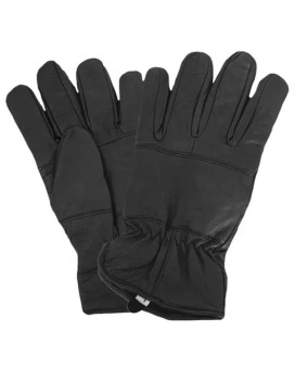 Insulated All Leather Police Glove Black Small