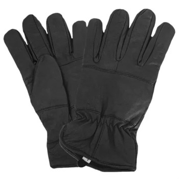 Insulated All Leather Police Glove Black Small