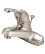 Kingston Brass Gkb518B Singlehandle 4 In Centerset Bathroom Faucet Brushed Nickel