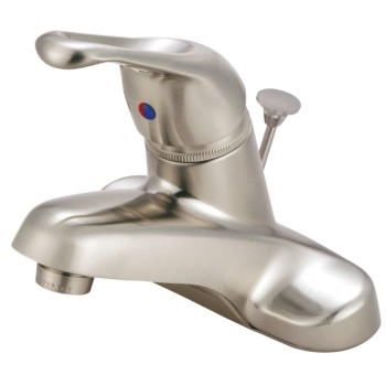 Kingston Brass Gkb518B Singlehandle 4 In Centerset Bathroom Faucet Brushed Nickel