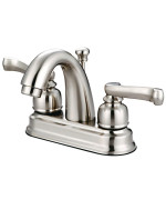 Kingston Brass Gkb5618Fl 4 In Centerset Bathroom Faucet Brushed Nickel