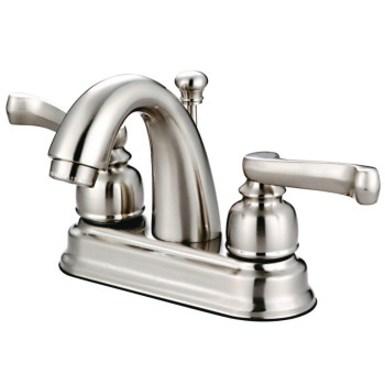 Kingston Brass Gkb5618Fl 4 In Centerset Bathroom Faucet Brushed Nickel