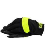 Black Canyon Safety Work Gloves Hivis Hidexterity Synthetic Leather W Padded Knuckles Silicone Grip Large Bhg621L