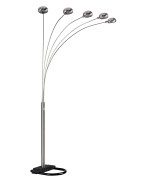 Ore 6962Sn 5Arm Arch Floor Lamp With Dimmer Silver 84 X 45 X 50 Satin Nickel