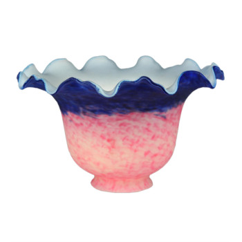 7W Fluted Bell Pink And Blue Shade