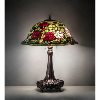 31 High Tiffany Rosebush Table Lamp