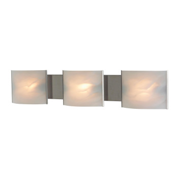 Pannelli 30 Wide 3Light Vanity Light Stainless Steel