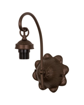 6W Mahogany Bronze 1 Lt Wall Sconce Hardware