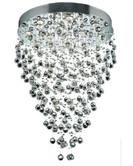 Elegant Lighting Galaxy Collection 12Light Hanging Fixture Royal Cut Crystal With Chrome Finish