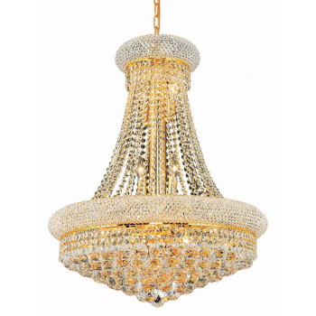 Elegant Lighting 1800D24Grc 24 D X 32 In Primo Collection Hanging Fixture Royal Cut Gold