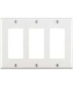 Decora Wallplate 3G Wht Pack Of 10