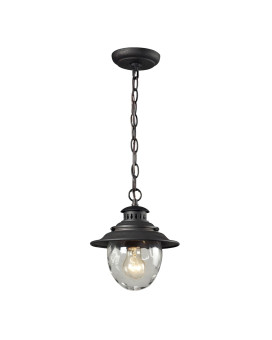 Searsport 8 Wide 1Light Outdoor Pendant Weathered Charcoal