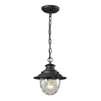 Searsport 8 Wide 1Light Outdoor Pendant Weathered Charcoal