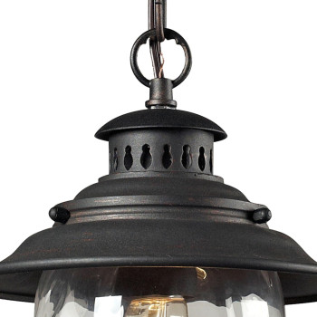 Searsport 8 Wide 1Light Outdoor Pendant Weathered Charcoal