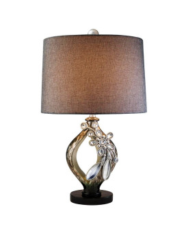 2825 Tall Polyresin Table Lamp Balleria Crystal And Glass Accent