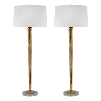 Mercury Glass 37 High 2Light Buffet Lamp Set Of 2 Mercury Gold