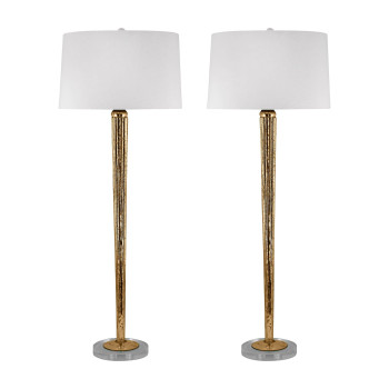 Mercury Glass 37 High 2Light Buffet Lamp Set Of 2 Mercury Gold